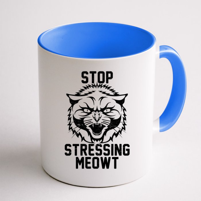 Stop Stressing Meowt Angry Cat Mug
