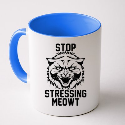 Stop Stressing Meowt Angry Cat Mug