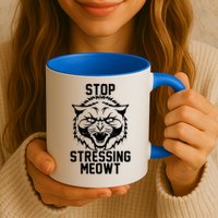Stop Stressing Meowt Angry Cat Mug