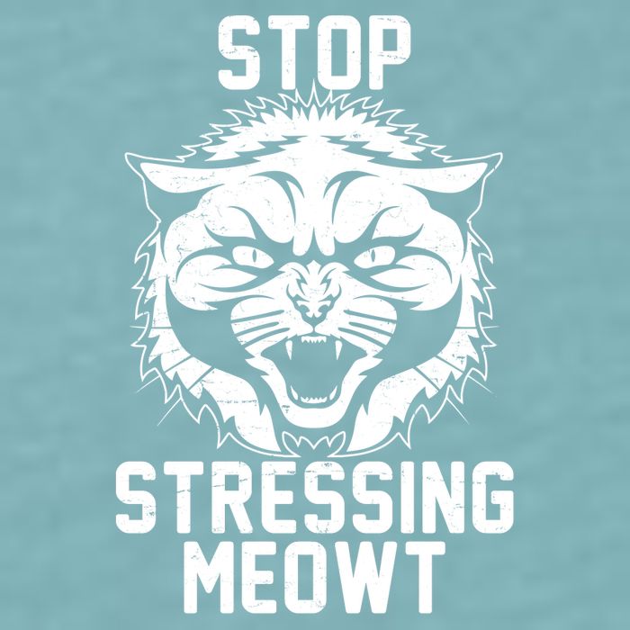 Stop Stressing Meowt Angry Cat Sueded Cloud Jersey T-Shirt