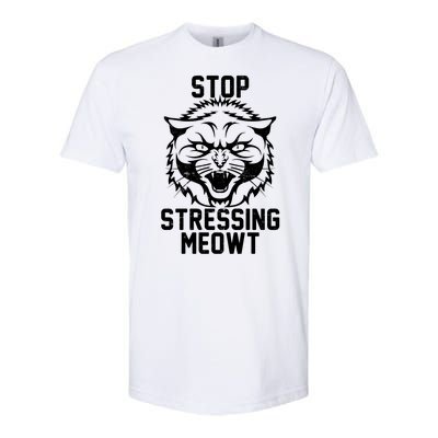 Stop Stressing Meowt Angry Cat Softstyle® CVC T-Shirt