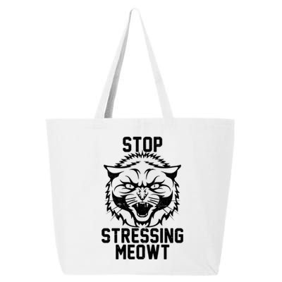 Stop Stressing Meowt Angry Cat 25L Jumbo Tote