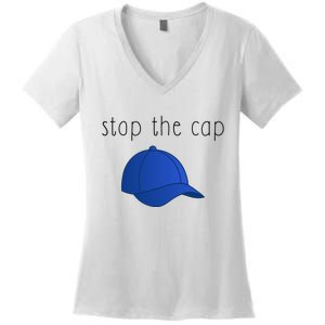 Stop The Cap Women's V-Neck T-Shirt