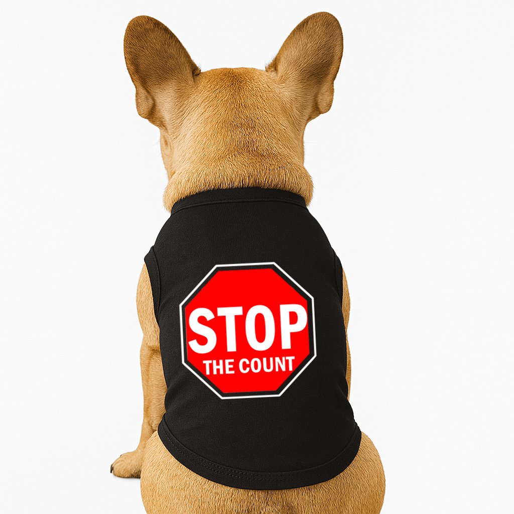 Stop The Count Doggie Tank
