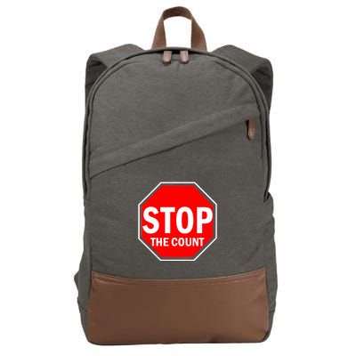 Stop The Count Cotton Canvas Backpack