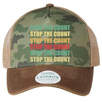 Stop The Count Word Mashup Legacy Tie Dye Trucker Hat