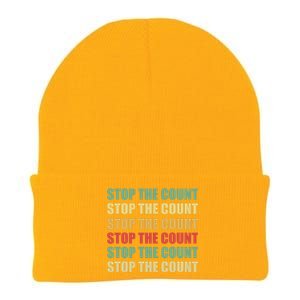 Stop The Count Word Mashup Knit Cap Winter Beanie