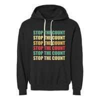 Stop The Count Word Mashup Garment-Dyed Fleece Hoodie