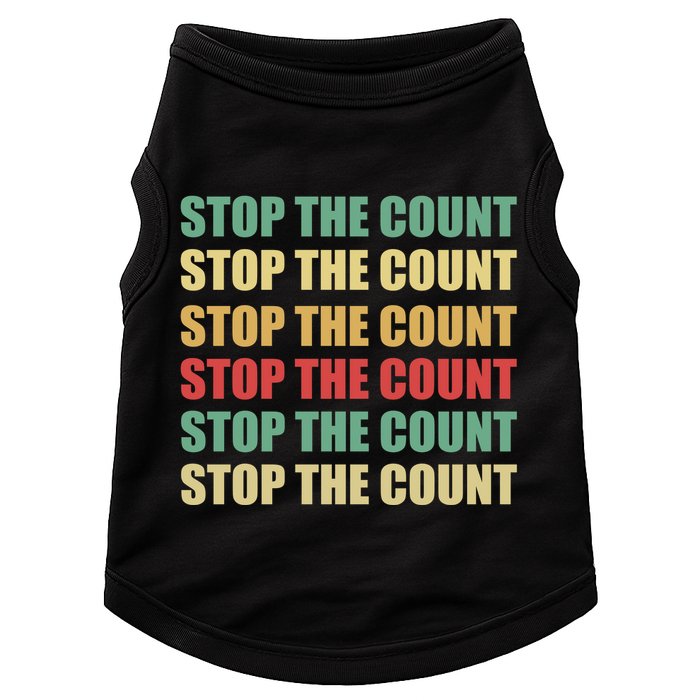 Stop The Count Word Mashup Doggie Tank