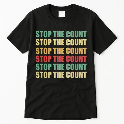 Stop The Count Word Mashup Tall T-Shirt