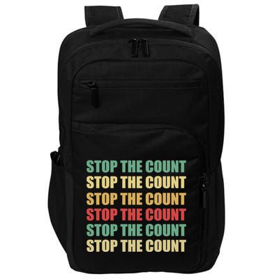 Stop The Count Word Mashup Impact Tech Backpack