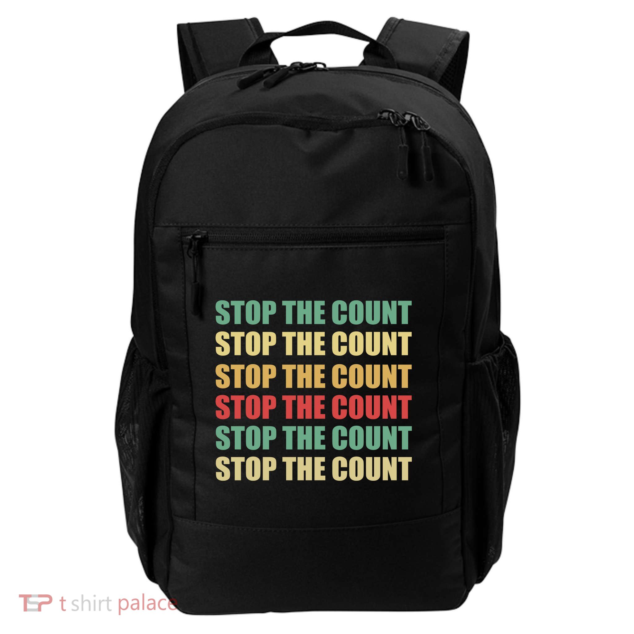 Stop The Count Word Mashup Daily Commute Backpack