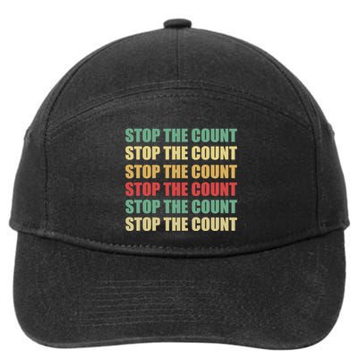 Stop The Count Word Mashup 7-Panel Snapback Hat