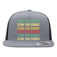 Stop The Count Word Mashup Flat Bill Trucker Hat