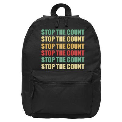 Stop The Count Word Mashup 16 in Basic Backpack