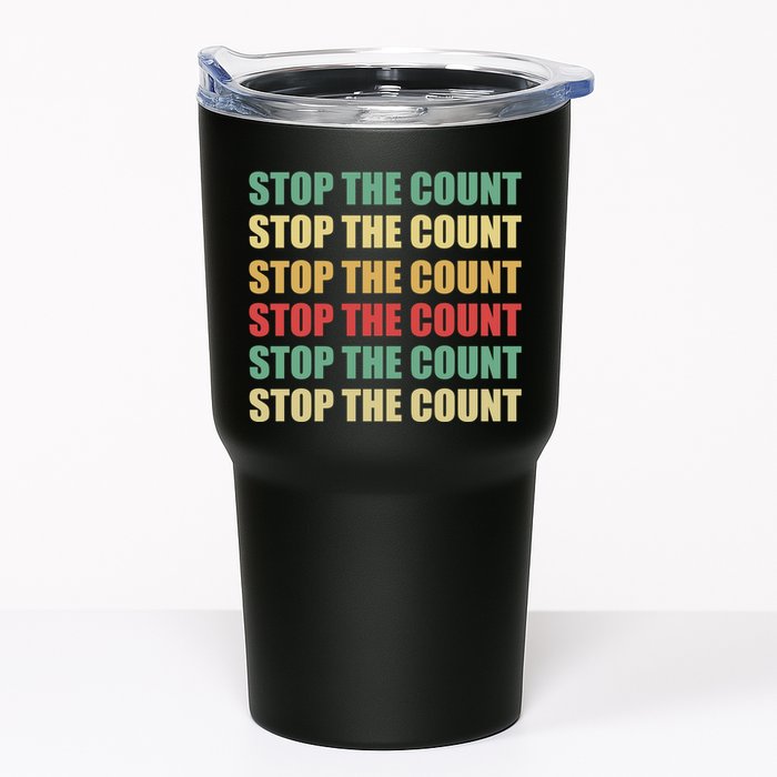 Stop The Count Word Mashup Tumbler