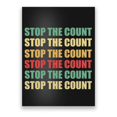 Stop The Count Word Mashup Poster