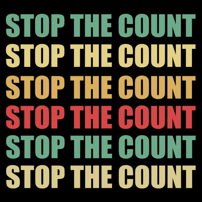 Stop The Count Word Mashup Premium T-Shirt