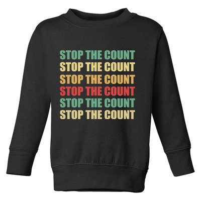Stop The Count Word Mashup Toddler Sweatshirt