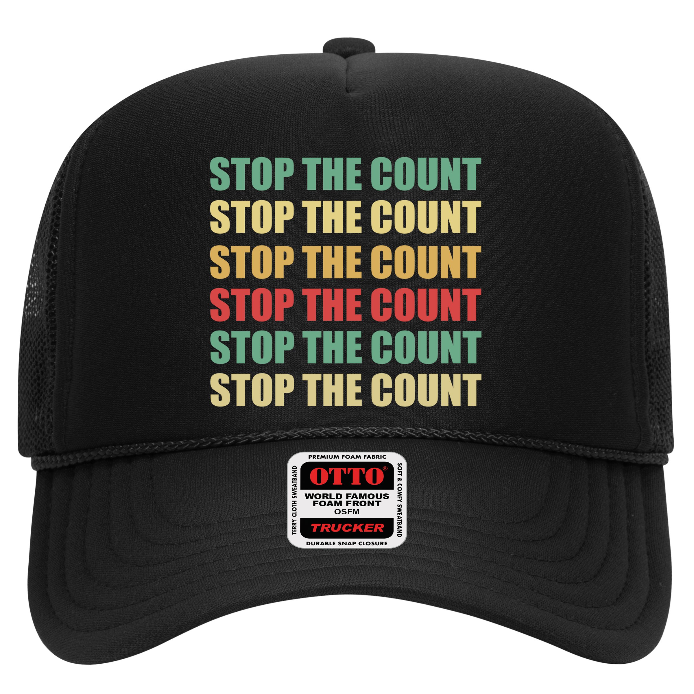 Stop The Count Word Mashup Hat