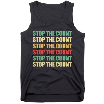 Stop The Count Word Mashup Tank Top