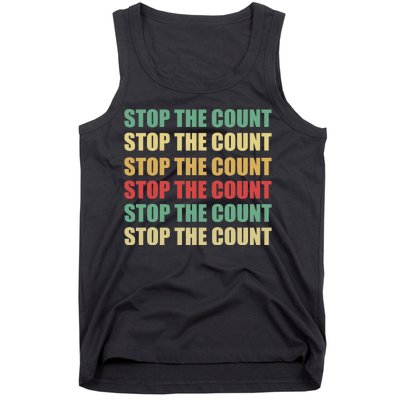 Stop The Count Word Mashup Tank Top