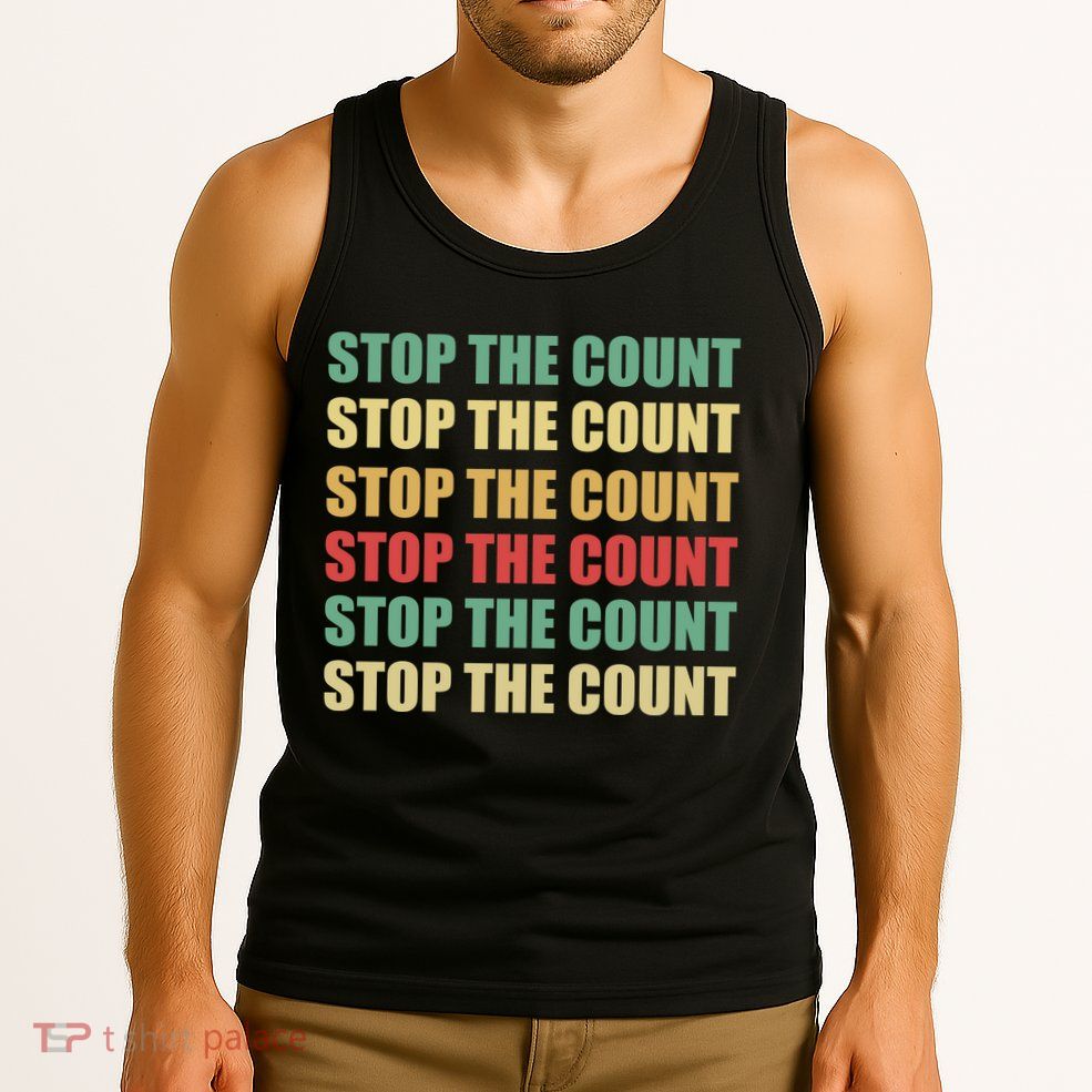 Stop The Count Word Mashup Tank Top