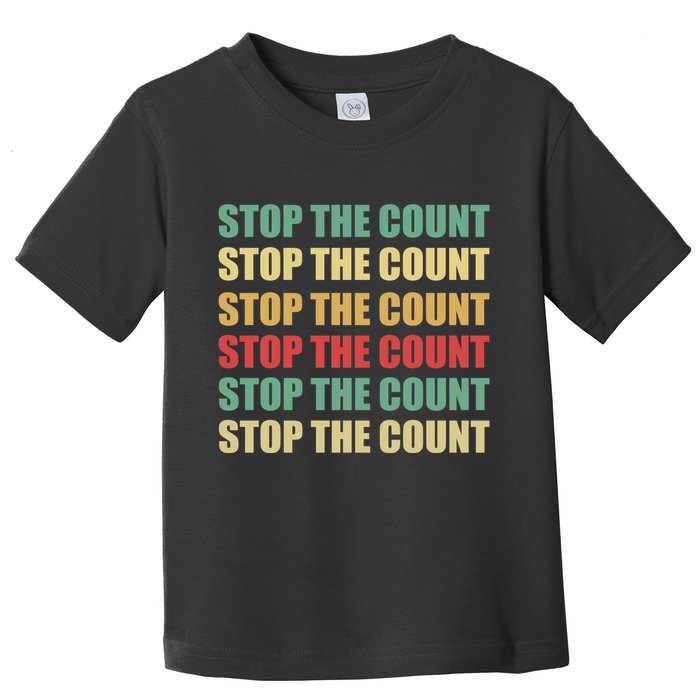 Stop The Count Word Mashup Toddler T-Shirt
