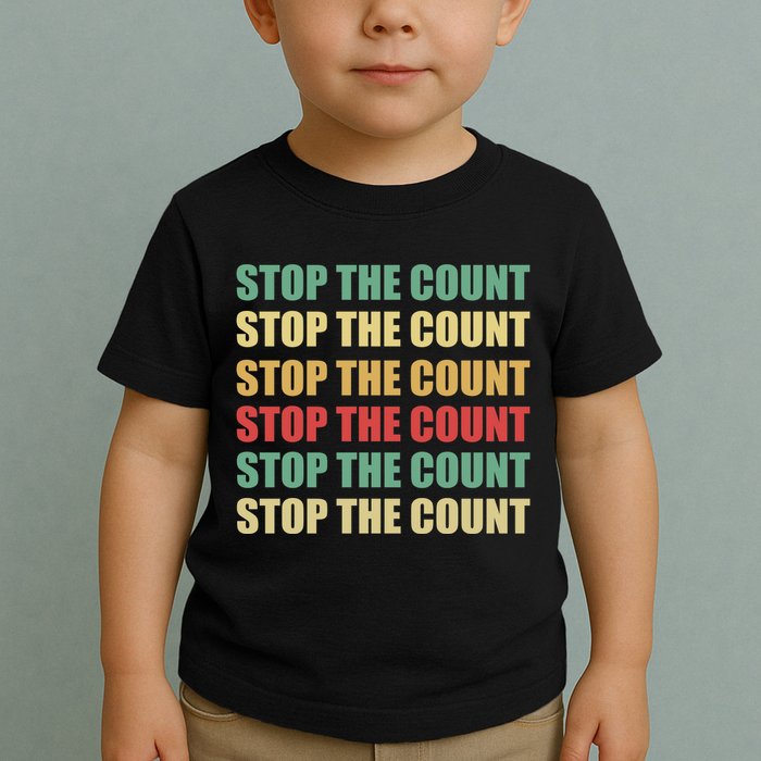 Stop The Count Word Mashup Toddler T-Shirt