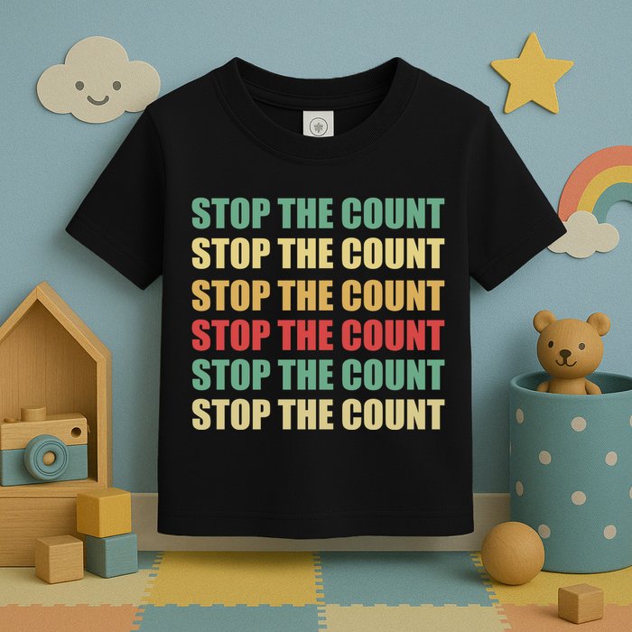 Stop The Count Word Mashup Toddler T-Shirt