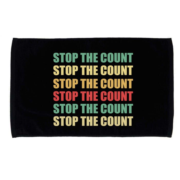 Stop The Count Word Mashup Microfiber Hand Towel