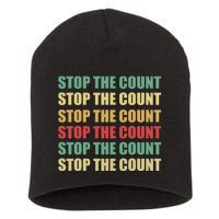 Stop The Count Word Mashup Short Acrylic Beanie