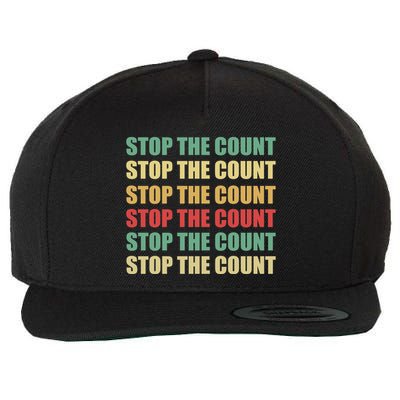 Stop The Count Word Mashup Wool Snapback Cap