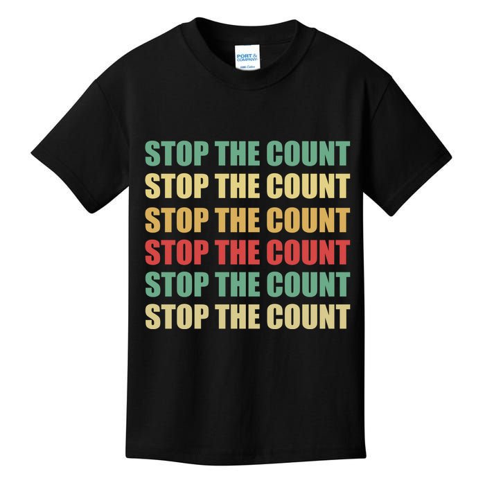 Stop The Count Word Mashup Kids T-Shirt