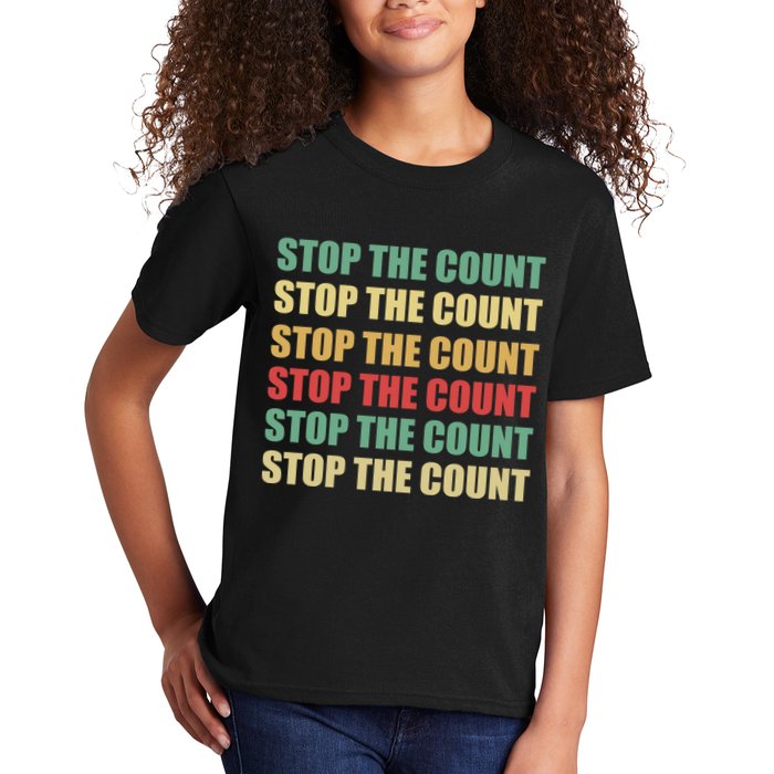 Stop The Count Word Mashup Kids T-Shirt