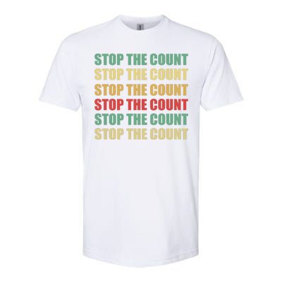 Stop The Count Word Mashup Softstyle CVC T-Shirt