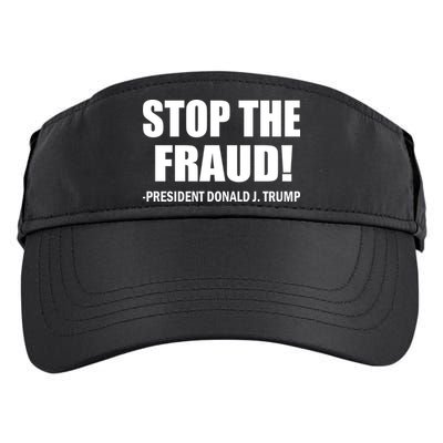 Stop The Fraud Donald J Trump Adult Drive Performance Visor