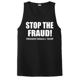 Stop The Fraud Donald J Trump PosiCharge Competitor Tank