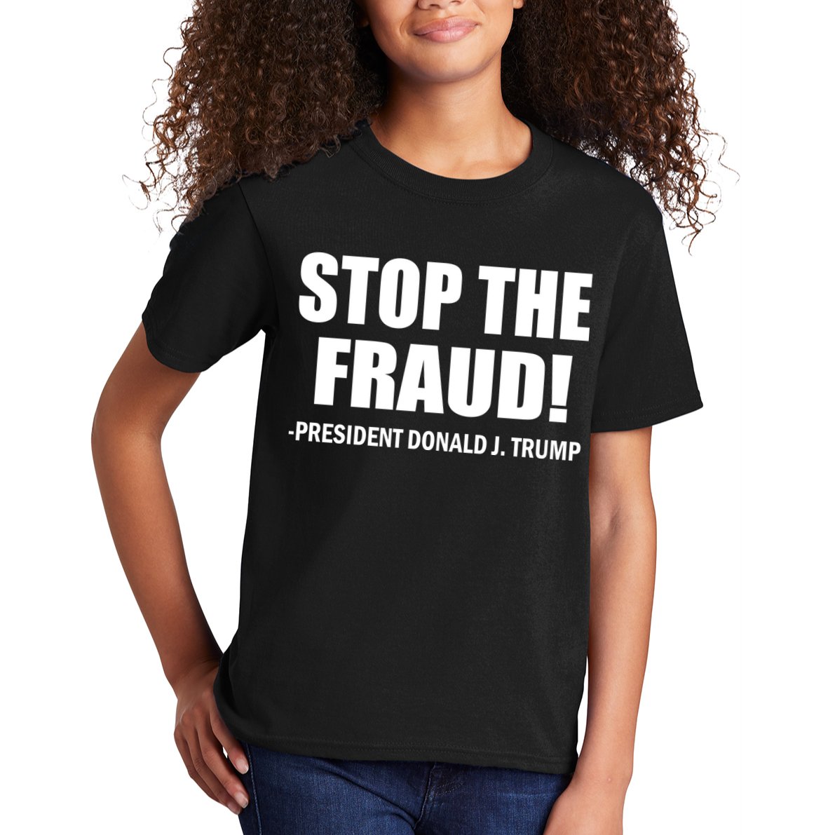 Stop The Fraud Donald J Trump Kids T-Shirt