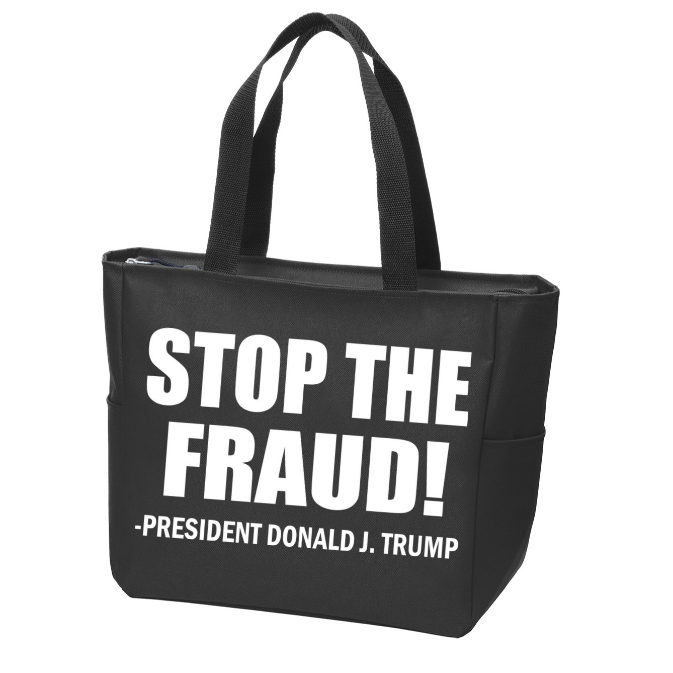 Stop The Fraud Donald J Trump Zip Tote Bag