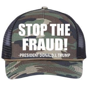 Stop The Fraud Donald J Trump Retro Rope Trucker Hat Cap