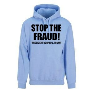 Stop The Fraud Donald J Trump Unisex Surf Hoodie