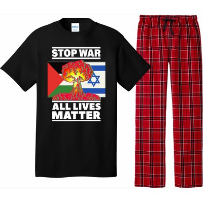 Stop War All Lives Matter Israel Palestine Pajama Set