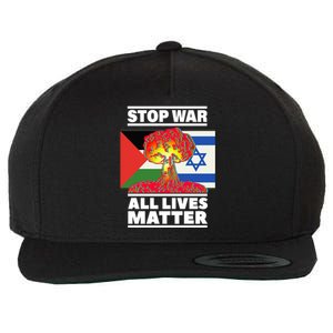 Stop War All Lives Matter Israel Palestine Wool Snapback Cap