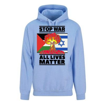 Stop War All Lives Matter Israel Palestine Unisex Surf Hoodie