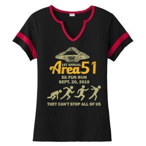 Storm Area 51 5K Fun Run Ladies Halftime Notch Neck Tee