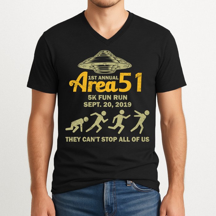 Storm Area 51 5K Fun Run V-Neck T-Shirt