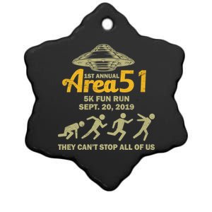 Storm Area 51 5K Fun Run Ceramic Star Ornament