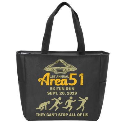 Storm Area 51 5K Fun Run Zip Tote Bag