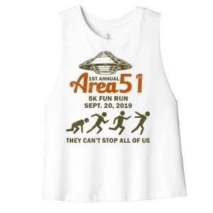 Storm Area 51 5K Fun Run Women's Racerback Cropped Tank